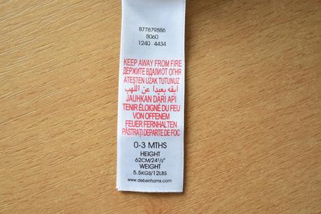 Body vel. 0 - 3 m, debenhams,62