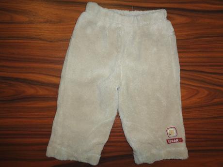 Hnědé vyteplené flízové kalhoty podšité bavlnou, berti,68