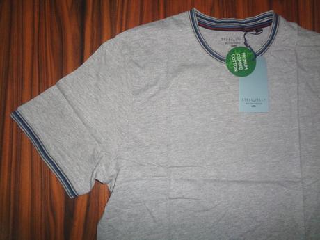 Luxusní šedé bavlněné tričko steel jelly, l / m