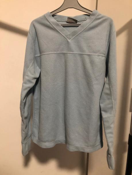 Flísová modrá mikina, 152