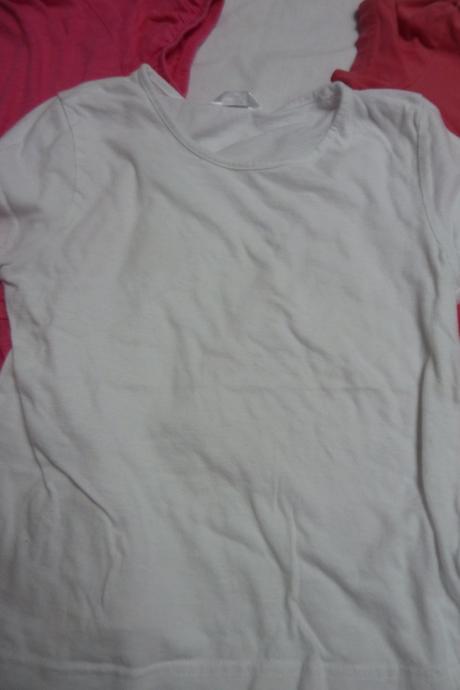 Trička, overal hm vel. 122/128 - 4x, h&m,122