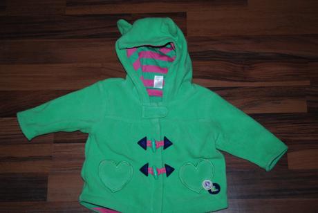 Fleesový kabátek s kapucí, next,62