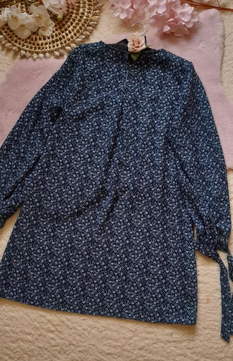 H&m elegantní květované šaty s dlouhým rukávem, h&m,40