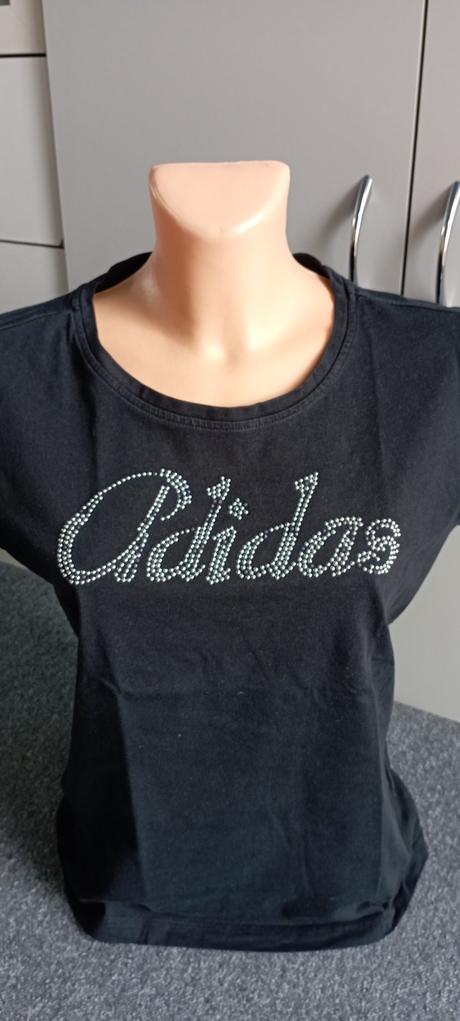 Tričko s dvoubarevnými kamínky zn."adidas" vel."m", adidas,m