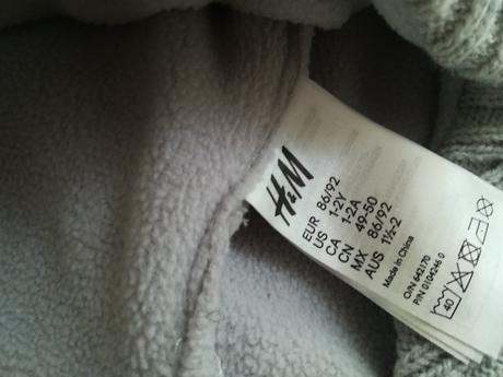 Set čepice a rukavice, h&m,86