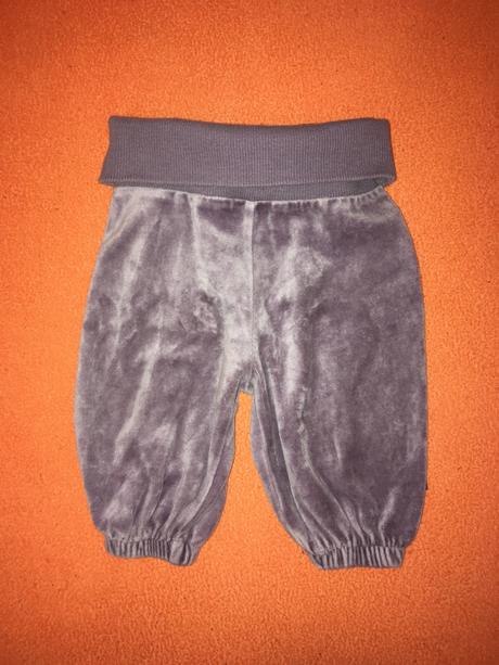 Semišové fialové tepláčky (vel. 56-62), 56