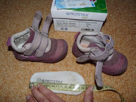 Kožené boty 20, protetika,20