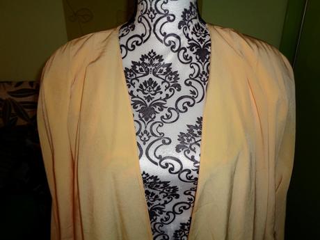 Luxus kabátový meruňkový cardigan vittoria virini, 46