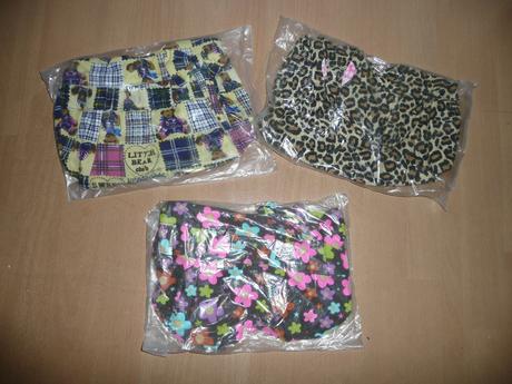 Kabelka látková malá květy méďa tygr,