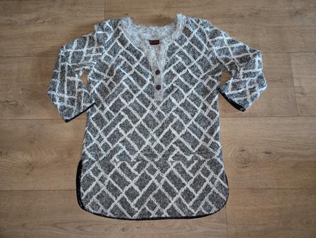 T376 teplý delší svetr elcol vel. 42, 42