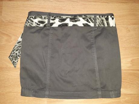 Sivá minisukňa so šatkovým opaskom melrose 32/34, otto,34