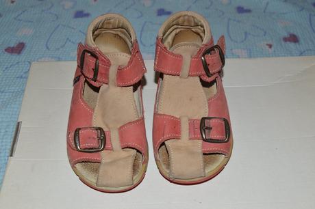 Cihlově červené zdravotní kotníkové sandálky, santé,27