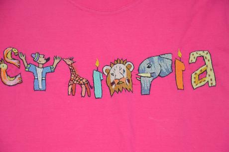 Bavlněné tričko s výšivkou, 140