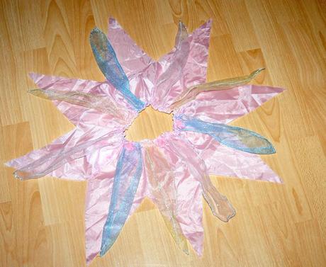 Karnevalová růžová cípatá sukýnka pro vílu, 