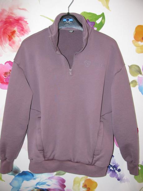 Dámská, dívčí bavlněná fialová mikina, s