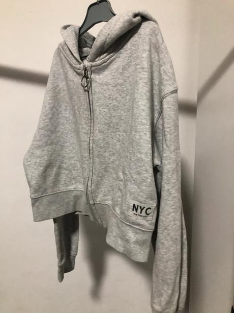 Šedá crop top mikina, 134