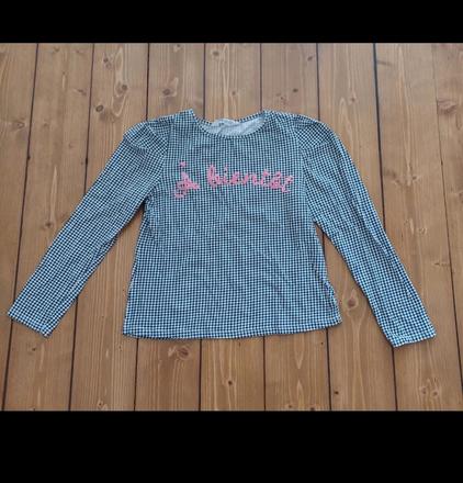 Dívčí tričko s dlouhým rukávem, h&m,134
