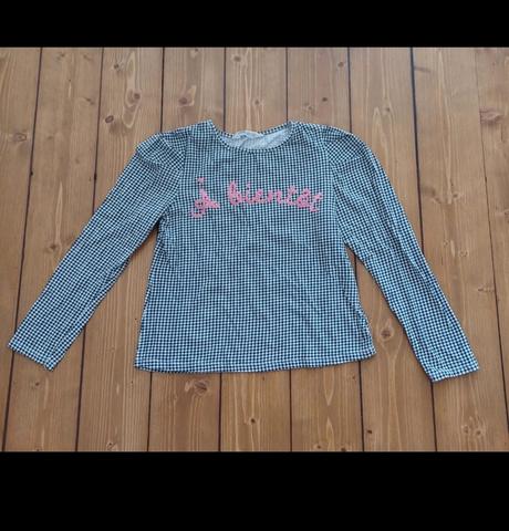Dívčí tričko s dlouhým rukávem, h&m,134
