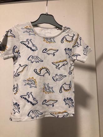 Bílé triko s dinosaury, 92