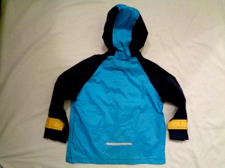 Krásná modrotyrkysová nepromokavá bunda, 104