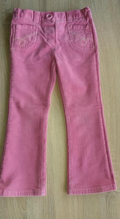 Růžové manšestráky vel. 110, marks & spencer,110