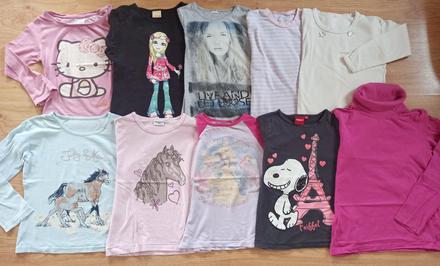 Trika dívčí s dlouhým rukávem vel.116-134, 116