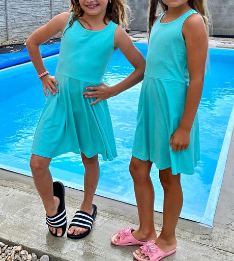 2 ks dívčí letní šaty place (7 - 8 let), children's place,122