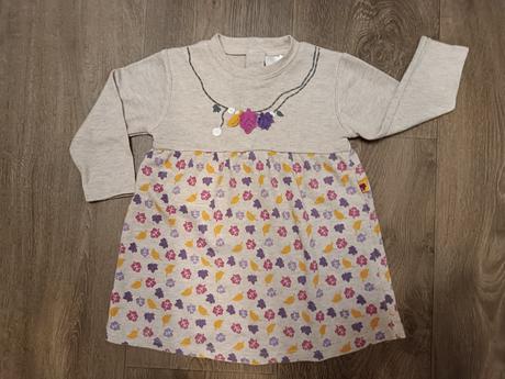 Teplejší šaty s motivem podzimu,zn. baby,vel.74/80, baby,74