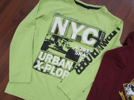 3x tričko s dlouhým rukávem, 134