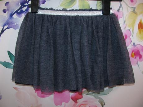 Šedomodrá tylová vícevrstvá sukně, pepco,122