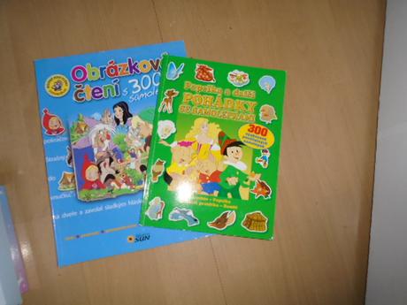 Obrázkové čtení se samolepkami 2ks, 