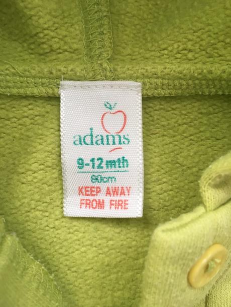 Hráškově zelená mikina kytky adams 9-12m/80cm, adams,80