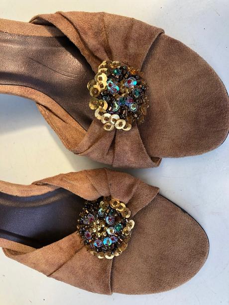 Pantofle hnede 36 venturini, 36