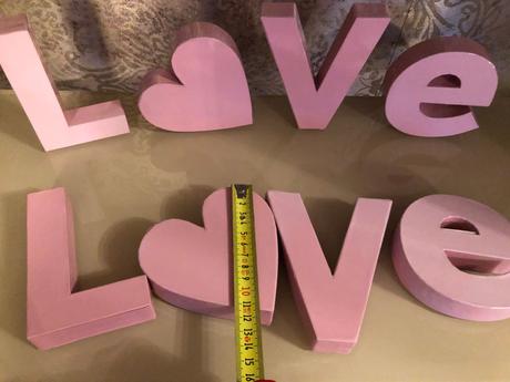 Dekorace love srdce růžová papír svatba pokojíček, 