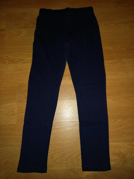 Tmavomodré bavlnené legíny, 146