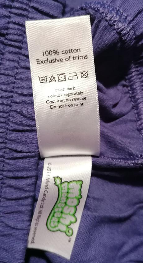 Bavlněné pyžamo moshi monsters vel 128, 128