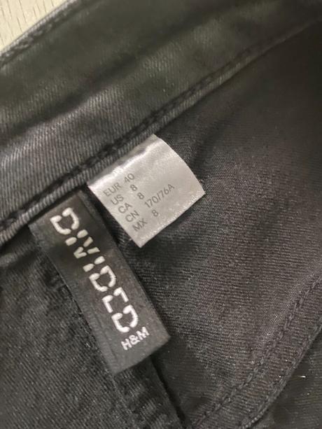 Skinny džíny s vysokým pasem h&m, vel. 40, h&m,l