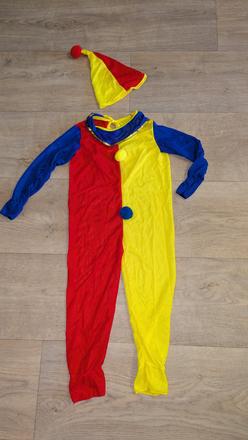 Ka345 karnevalový kostým šašek, klaun 3 - 4 roky,