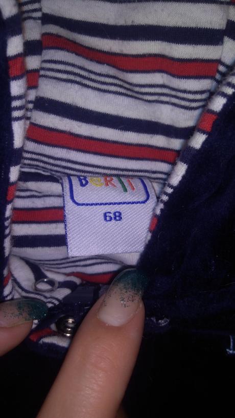 Chlapecká zateplená mikina 68, 68