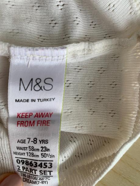 Pyžamo & triko + dvoje gatě vel. 122/128, marks & spencer,122