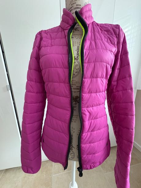 Prošívaná přechodné období bunda xs, xs