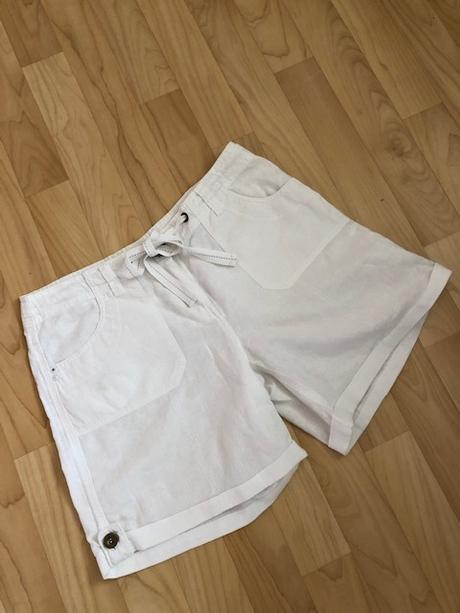 Bílé bavlněné kraťasy, c&a,m