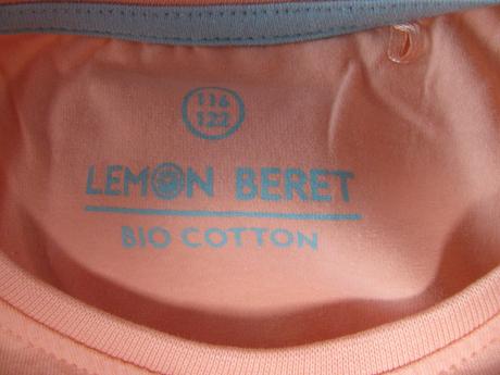 Bavlněné elastické lososové šaty lemon beret, 122