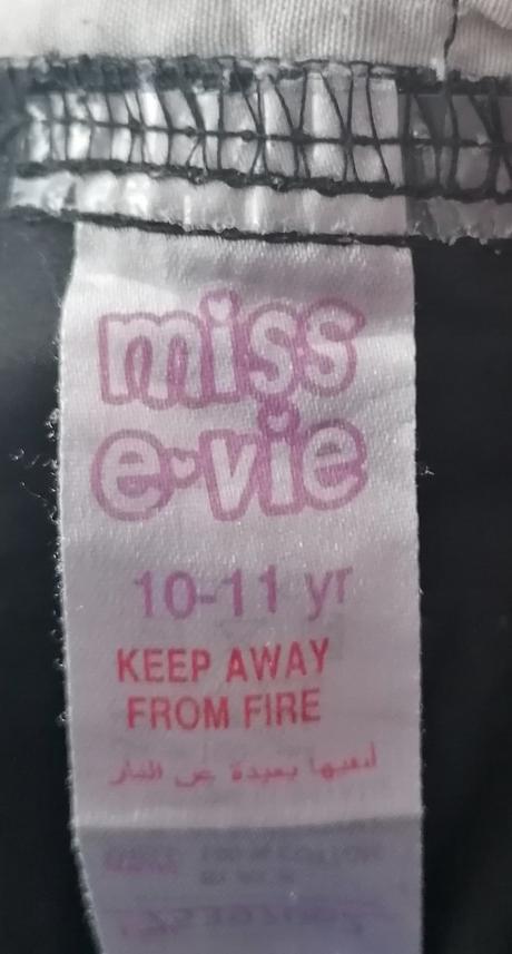 Černé bavlněné kalhoty vel 140 - 146, 140