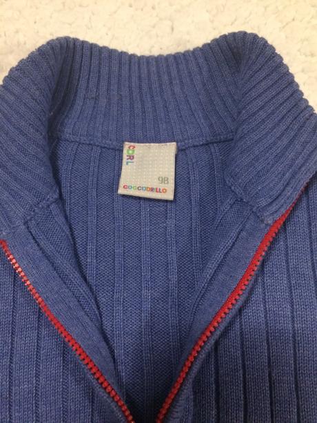 Zánovní frajerský bavlněný svetřík, coccodrillo,98