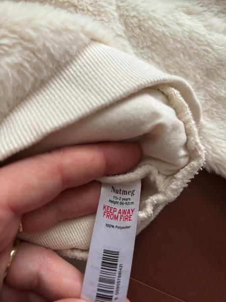 Mikina vánoční huňatá - v.18/24 měs. zn . nutmeg, 92