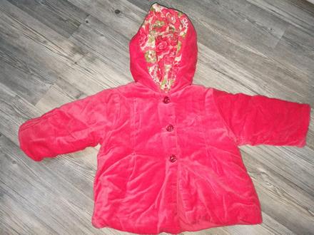 Dívčí teplá bunda 6-12 měsíců, 68
