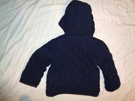 Modrá prošívaná přechodová bunda, baby,74