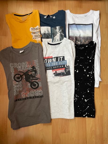 Chlapecká trička s dlouhým rukávem, c&a,146