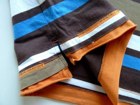 Pruhované polotriko s krátkým rukávem vel. 152, h&m,152